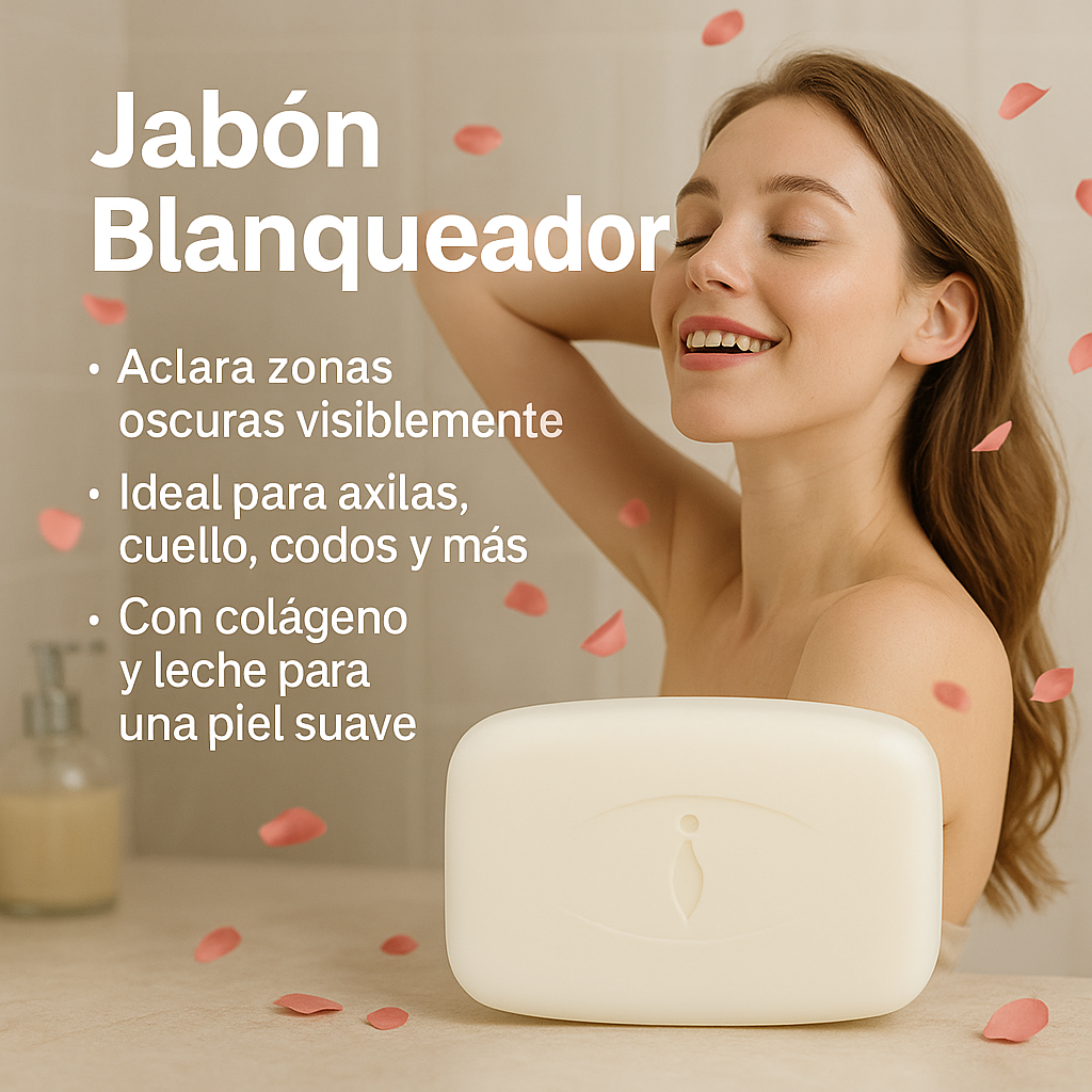Jabon blanqueador para tu zona intima🤍🧼