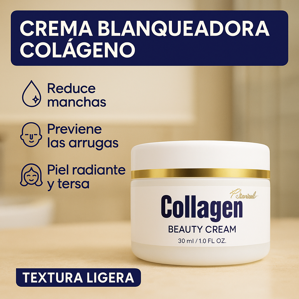 Crema Blanqueadora Colágeno 🌸😍