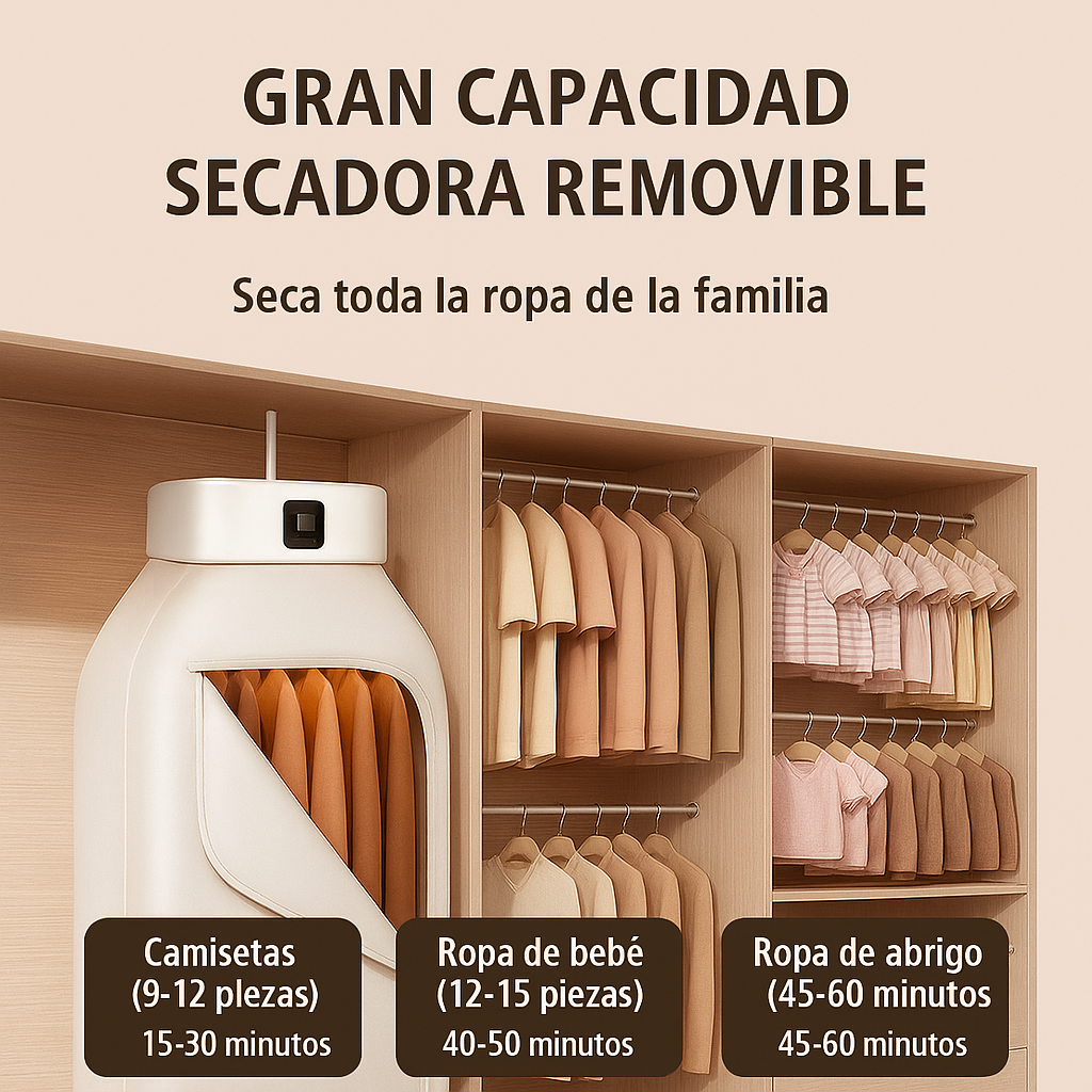 Secador Rápido Y Colgante Para Ropa, Olvídate De La Humedad