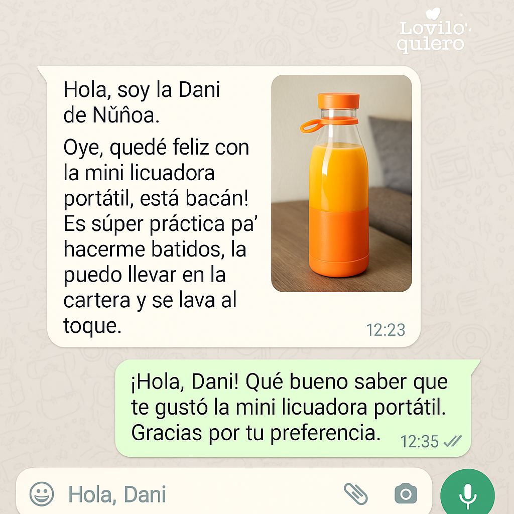 BATIDORA PORTÁTIL JUICE 🍉🍇