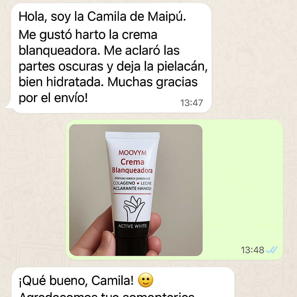 Crema blanqueadora recupera el tono natural de tus axilas y zona intima ♥️