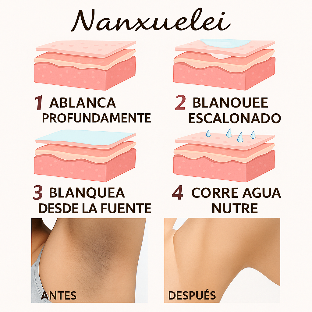 Crema blanqueadora recupera el tono natural de tus axilas y zona intima ♥️