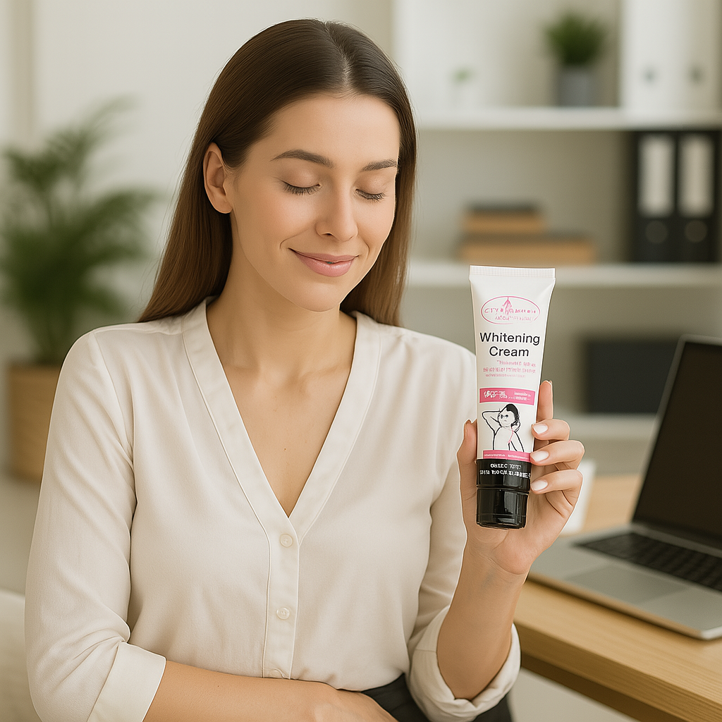Crema blanqueadora recupera el tono natural de tus axilas y zona intima ♥️