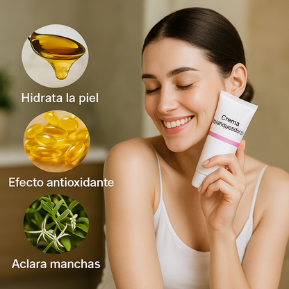 Crema blanqueadora recupera el tono natural de tus axilas y zona intima ♥️